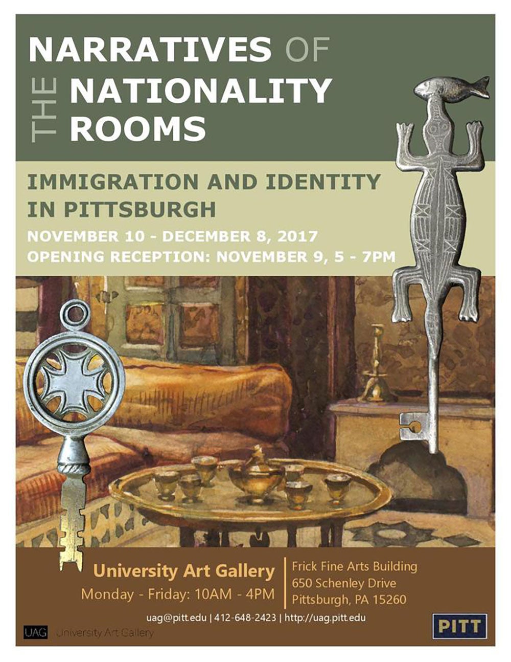 University Art Gallery Exhibition Narratives of the Nationality Rooms: Immigration and Identity in Pittsburgh