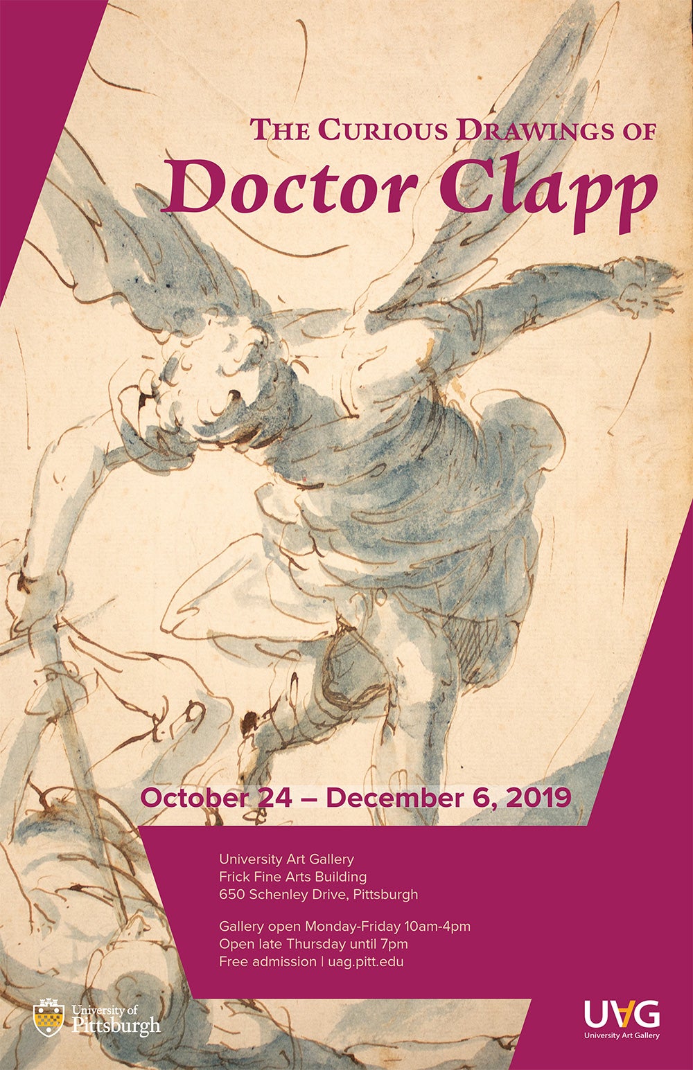 University Art Gallery Exhibition The Curious Drawings of Doctor Clapp